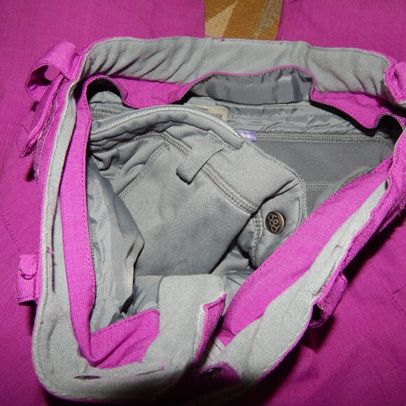 686 Girls Youth L Smarty Evolution Fuchsia & Gray Winter Snow Pants - Picture 10 of 11